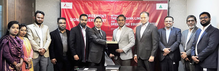 City Bank inks deal with Greenland Equities Limited